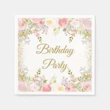 Fête d'anniversaire rose pâle