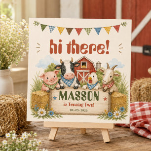 Serviette En Papier Fête d'anniversaire rustique de la ferme pour enfa