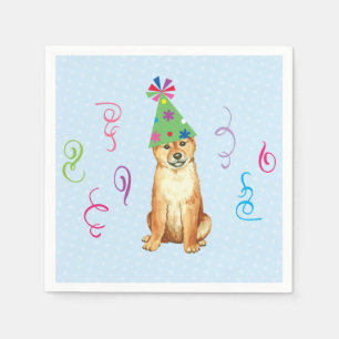 Serviette En Papier Fête d'anniversaire Shiba Inu