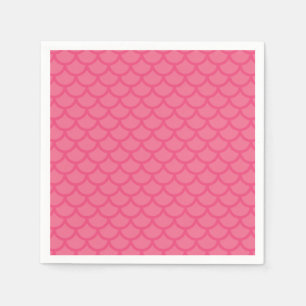 Serviette En Papier Fête d'anniversaire Sirène Rose