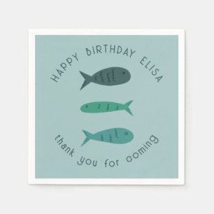 Serviette En Papier Fête d'anniversaire Soirée au bord de la mer Petit
