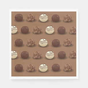 Serviette En Papier Fête d'anniversaire superbe de chocolat sucré