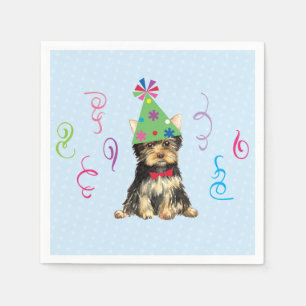 Serviette En Papier Fête d'anniversaire Yorkie