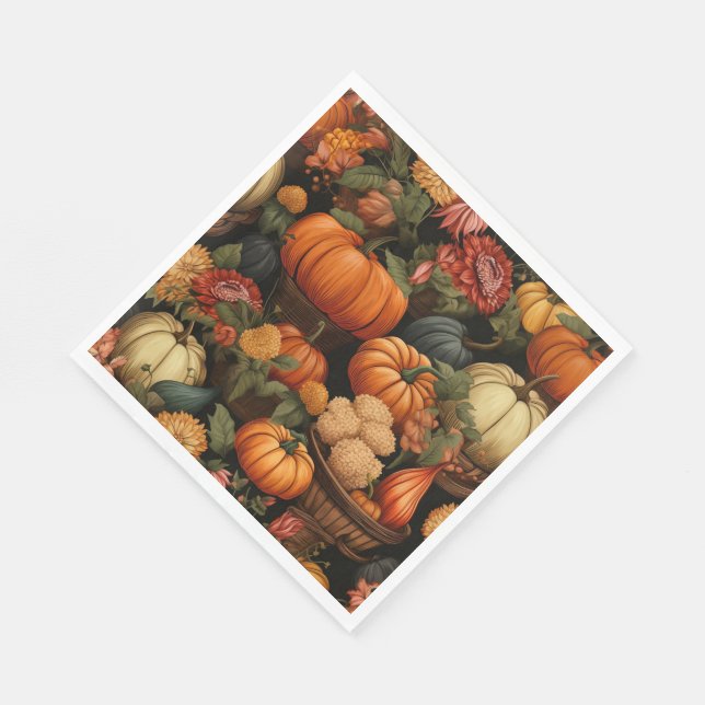 Serviette En Papier Fête d'automne (Coin)