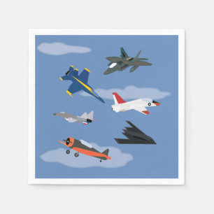 Serviette En Papier Fête d'avion et de jet pour enfants