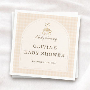 Serviette En Papier Fête de Baby Shower 'Bébé en Route'
