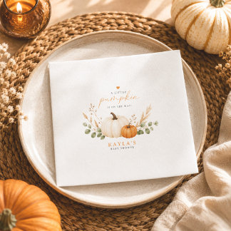 Serviette En Papier Fête de Baby Shower Bohème d'Automne Citrouille
