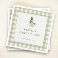 Fête de Bébé Canard Colvert à Carreaux