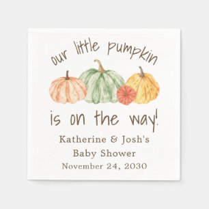 Serviette En Papier Fête de Bébé d'Automne à la Courge