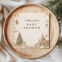 Fête de Bébé Hivernale Neutre au Pays des Merveill