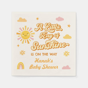 Serviette En Papier Fête de bébé Rayon de Soleil