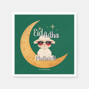 Serviette En Papier Fête de célébration d'Eid Moubarak 