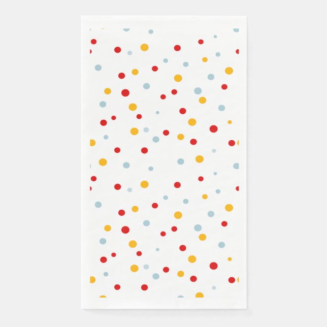 Serviette En Papier Fête de Cirque Ballons Colorés Anniversaire Enfant (Devant)