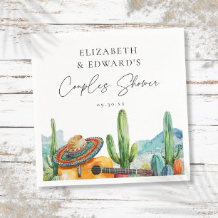 Serviette En Papier Fête de couples Fiesta mexicaine aquarelle