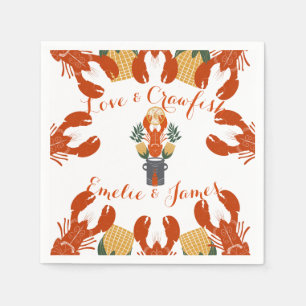 Serviette En Papier Fête de fiançailles au court-bouillon d'écrevisses