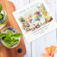 Fête de Filles Thème Tropical de Plage avec Cockta