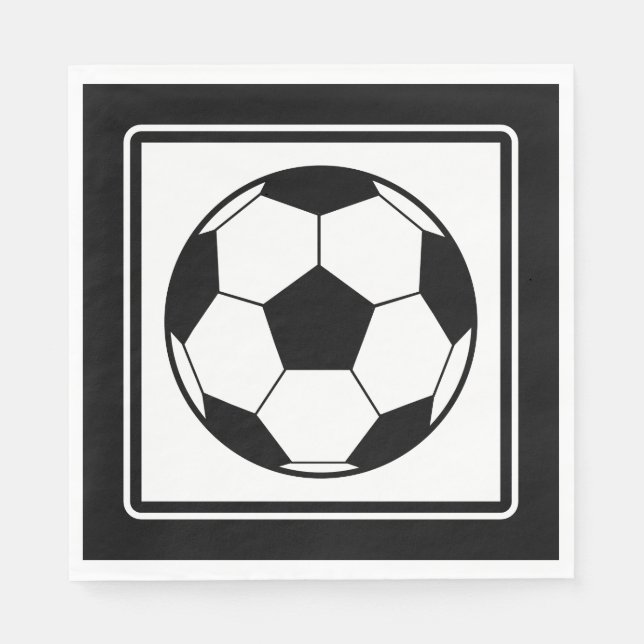 Serviette En Papier Fête de football (Devant)
