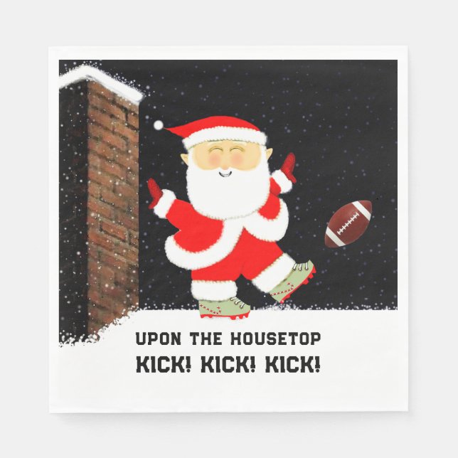 Serviette En Papier Fête de football (Devant)