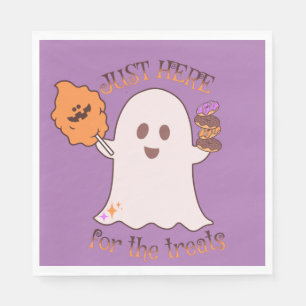 Serviette En Papier Fête de friandises et fantômes d'Halloween