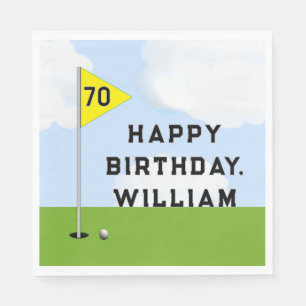 Serviette En Papier Fête de golf personnalisée