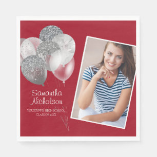 Serviette En Papier Fête de graduation Ballons de Parties scintillant 