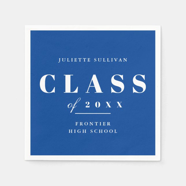 Serviette En Papier Fête de graduation minimale (Devant)