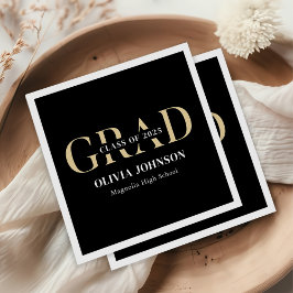 Serviette En Papier Fête de graduation minimale