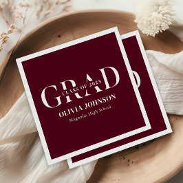 Serviette En Papier Fête de graduation minimale