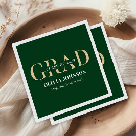 Serviette En Papier Fête de graduation minimale