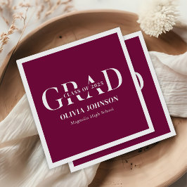 Serviette En Papier Fête de graduation minimale
