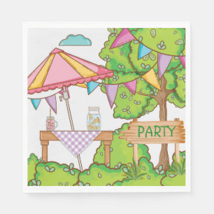 Serviette En Papier Fête de jardin