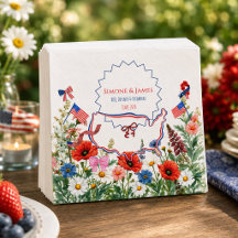 Fête de Jardin Floral Americain Patriotique