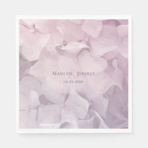 Serviette En Papier Fête de jardin hydrangée rose vif