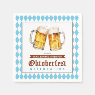 Serviette En Papier Fête de la bière Oktoberfest fête d'anniversaire