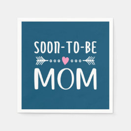 Serviette En Papier Fête de la mère de la mère de la petite mère | Ser