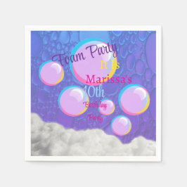 Serviette En Papier Fête de la mousse Anniversaire