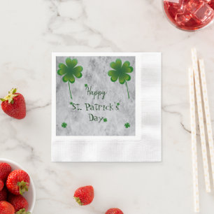 Serviette En Papier Fête de la Saint-Patrick shamrock