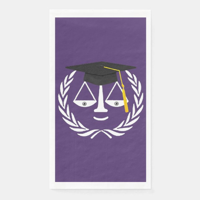 Serviette En Papier Fête de l'enseignement de droit (Devant)