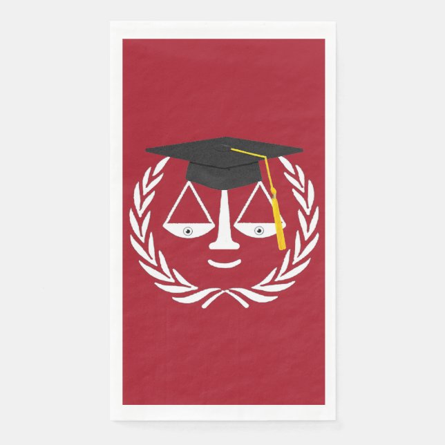 Serviette En Papier Fête de l'enseignement de droit (Devant)