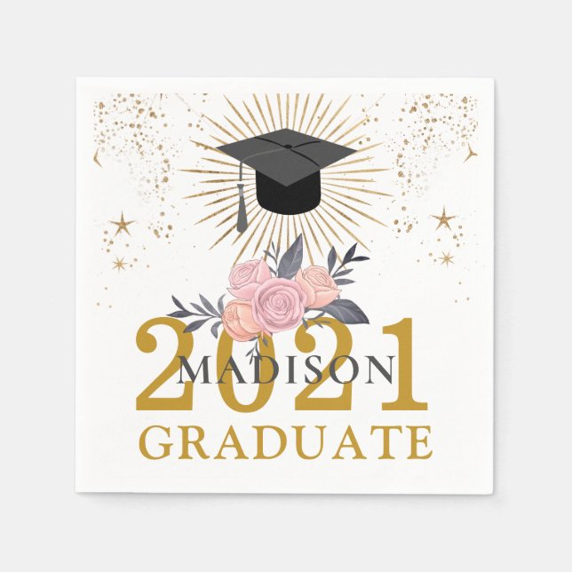 Serviette En Papier Fête de l'obtention du diplôme (Devant)