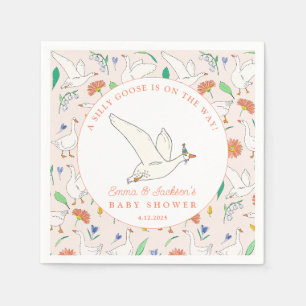 Serviette En Papier Fête de l'oie ridicule Baby Shower