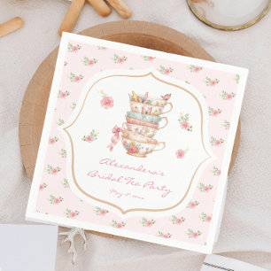 Serviette En Papier Fête de mariage à l'heure du thé