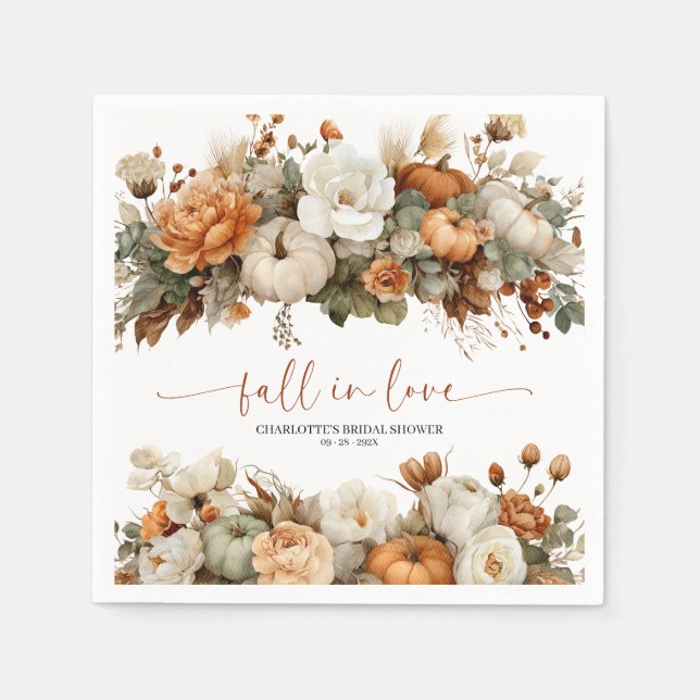 Serviette En Papier Fête de mariage automnale (Devant)