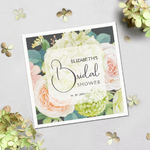Serviette En Papier Fête de mariage aux fleurs aquarelles