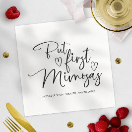 Serviette En Papier Fête de mariage avec Mimosas d'abord