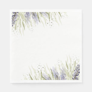 Serviette En Papier Fête de mariage champêtre à la lavande et à la sau