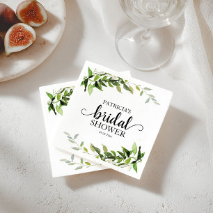 Serviette En Papier Fête de mariage champêtre Eucalyptus