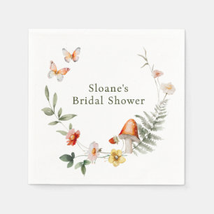 Serviette En Papier Fête de mariage champêtre fée forêt