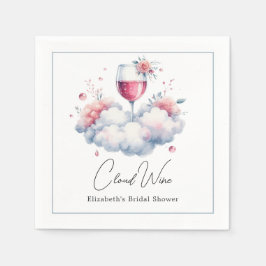 Serviette En Papier Fête de mariage Cloud Wine
