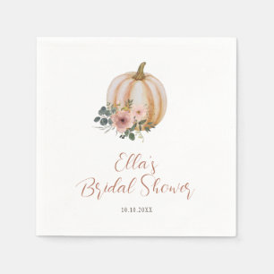 Serviette En Papier Fête de mariage Floral Citrouille